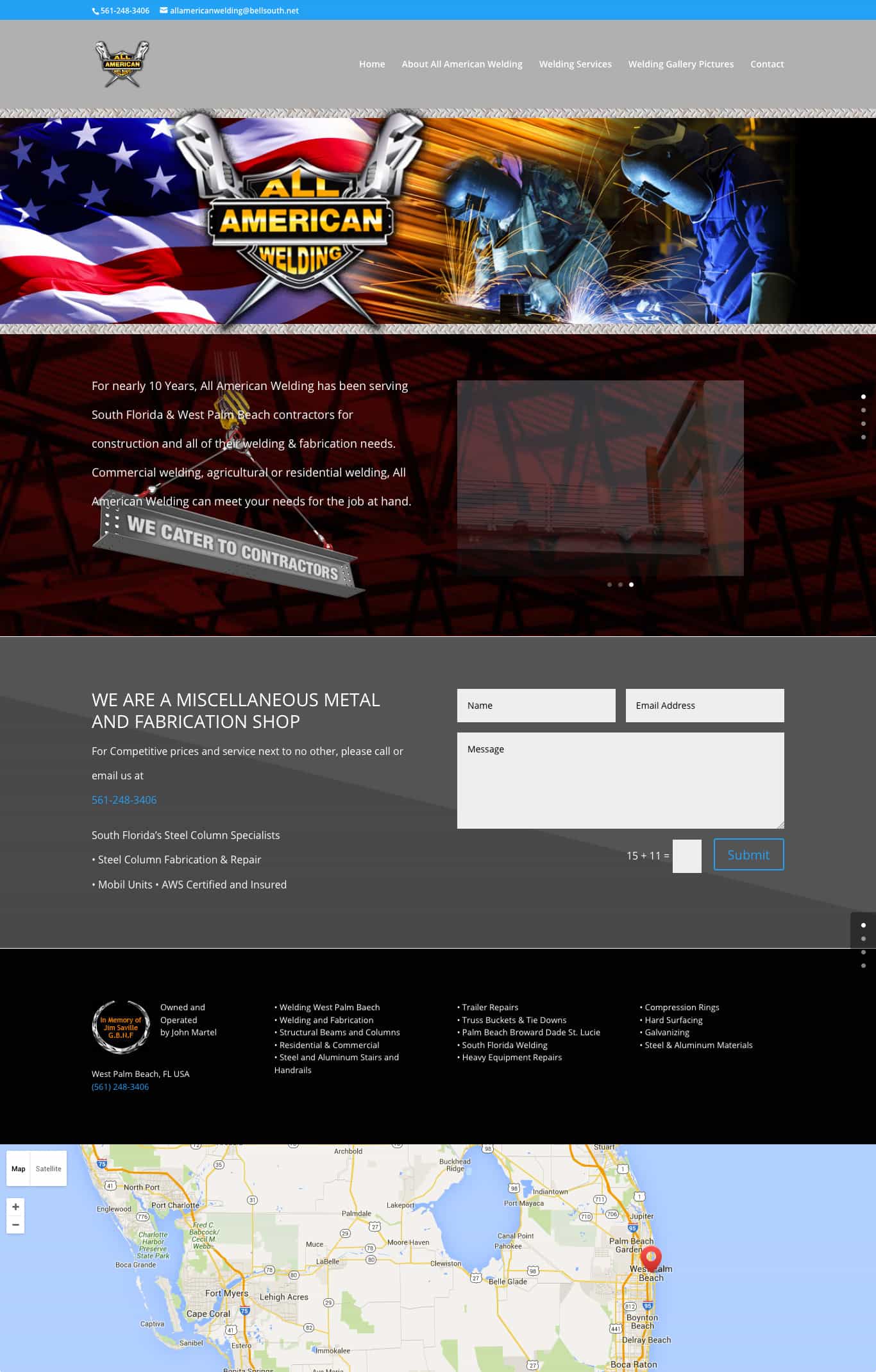 allamericanwelding.com home page