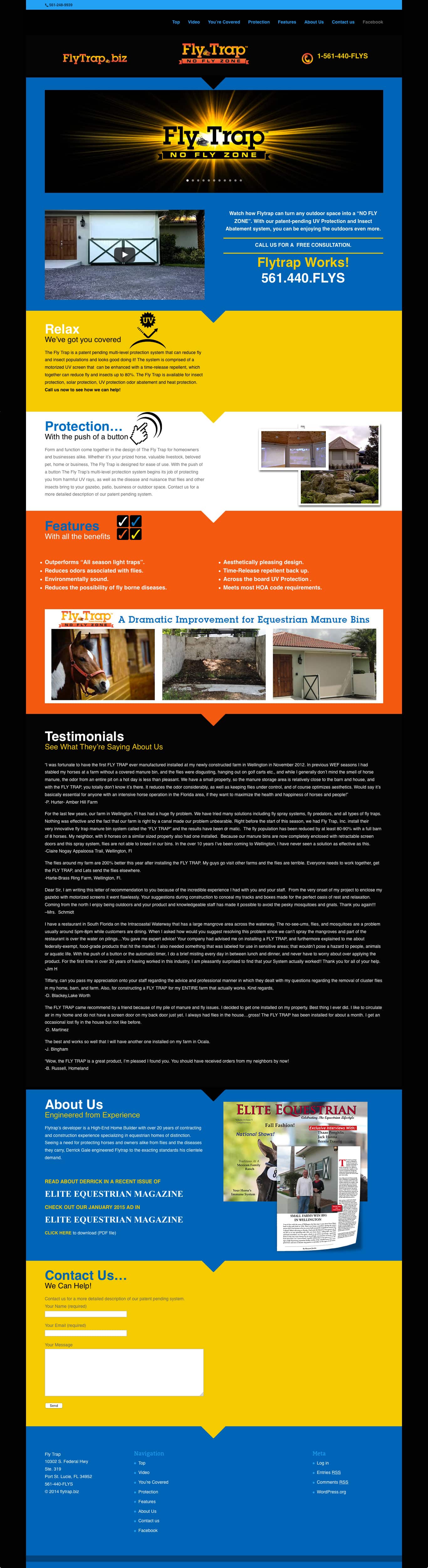 flytrap.biz home page