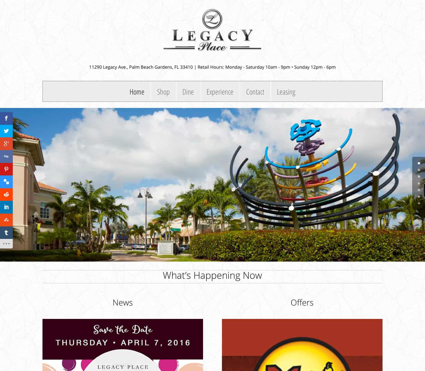 shoplegacyplace.com home page