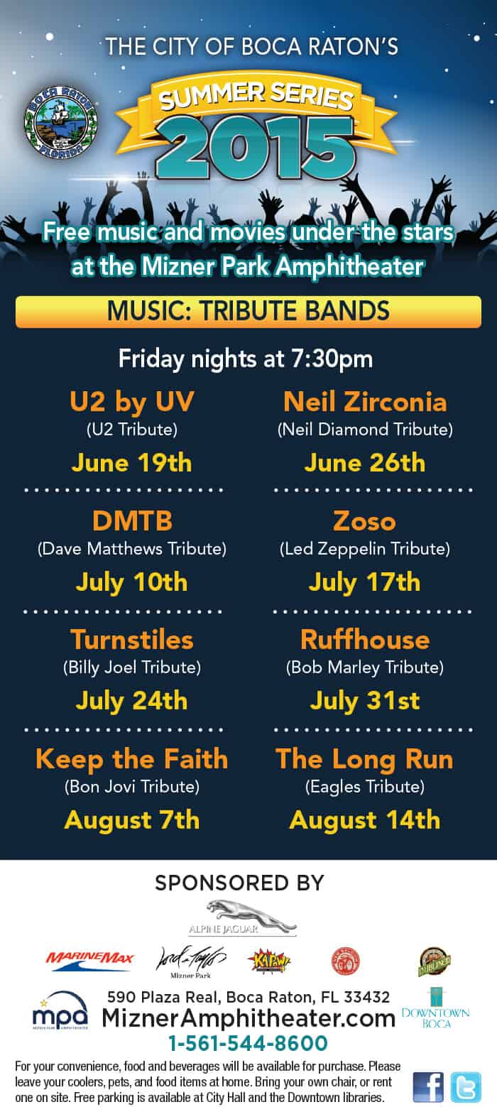 Dity of Boca Raton Summer Series 2015 Rack Card