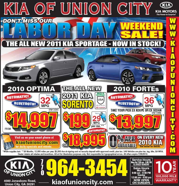 Kia Of Union City >> Kia Of Union City Labor Day Ad Dang Good Graphics Kia Of Union City >> Kia Of Union City Labor Day Ad Dang Good Graphics
