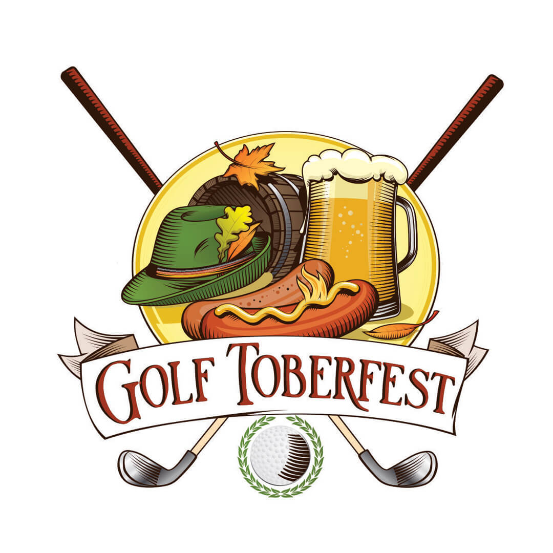Golf Toberfest event logo created by Dang Good Graphics